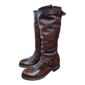 Frye Womens Veronica Slouch Boot Tall Brown  Riding Boot, Sz 5.5